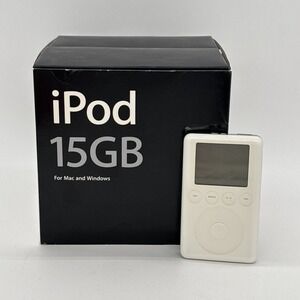 Apple iPod Classic Model-A1040 30GB Bundle - White | Needs Battery Replaced